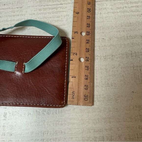 Fossil Small ID Wallet with Teal Cord (stretched) - Picture 12 of 16